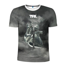 Мужская футболка 3D спортивная с принтом TFK Incomplete в Кировске, 100% полиэстер с улучшенными характеристиками | приталенный силуэт, круглая горловина, широкие плечи, сужается к линии бедра | tfk | thousand foot krutch