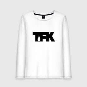 Женский лонгслив хлопок с принтом TFK logo black в Кировске, 100% хлопок |  | tfk | thousand foot krutch