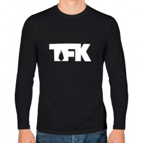 Мужской лонгслив хлопок с принтом TFK logo white в Кировске, 100% хлопок |  | tfk | thousand foot krutch