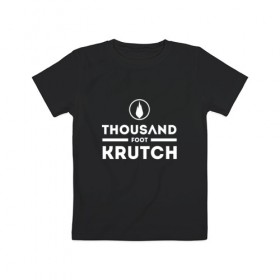 Детская футболка хлопок с принтом Thousand Foot Krutch logo в Кировске, 100% хлопок | круглый вырез горловины, полуприлегающий силуэт, длина до линии бедер | tfk | thousand foot krutch