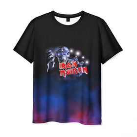 Мужская футболка 3D с принтом Iron Maiden в Кировске, 100% полиэфир | прямой крой, круглый вырез горловины, длина до линии бедер | iron maiden | адриан смит | айран | айрон | группа | дэйв мюррей | железная дева | ирон | майден | мейд | мейден | метал | мрачный | музыка | песни | рок | стив харрис | тяжелый | хеви | хевиметал