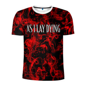 Мужская футболка 3D спортивная с принтом As I Lay Dying в Кировске, 100% полиэстер с улучшенными характеристиками | приталенный силуэт, круглая горловина, широкие плечи, сужается к линии бедра | Тематика изображения на принте: альтернативный | американская | глэм | готик | гранж | метал | музыка | пост | рок группа | хард