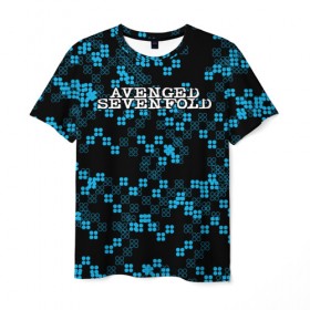 Мужская футболка 3D с принтом Avenged Sevenfold в Кировске, 100% полиэфир | прямой крой, круглый вырез горловины, длина до линии бедер | 
