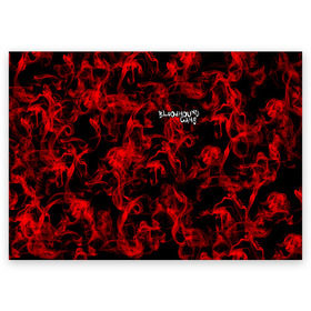 Поздравительная открытка с принтом Bloodhound Gang в Кировске, 100% бумага | плотность бумаги 280 г/м2, матовая, на обратной стороне линовка и место для марки
 | альтернативный | американская | глэм | готик | гранж | метал | музыка | пост | рок группа | хард