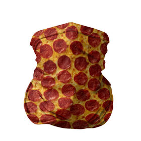 Бандана-труба 3D с принтом Пицца пепперони в Кировске, 100% полиэстер, ткань с особыми свойствами — Activecool | плотность 150‒180 г/м2; хорошо тянется, но сохраняет форму | pepperoni | pizza | еда | колбаса | мясо | пица | сардельки | сыр | фастфуд
