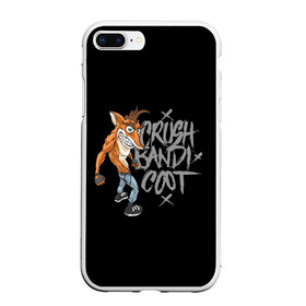 Чехол для iPhone 7Plus/8 Plus матовый с принтом Crush Bandicoot 3d в Кировске, Силикон | Область печати: задняя сторона чехла, без боковых панелей | crash | бандикут | краш | крэш