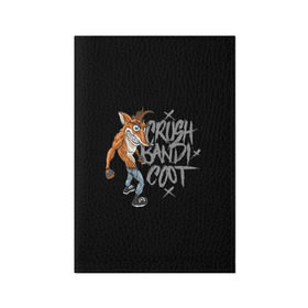 Обложка для паспорта матовая кожа с принтом Crush Bandicoot 3d в Кировске, натуральная матовая кожа | размер 19,3 х 13,7 см; прозрачные пластиковые крепления | crash | бандикут | краш | крэш