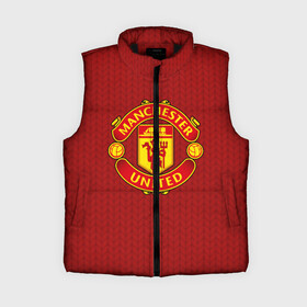 Женский жилет утепленный 3D с принтом Manchester United Knitted в Кировске,  |  | england | football | logo | manchester united | pattern | sport | англия | арт | вязаный | лига | лого | манчестер юнайтед | переплет | свитер | спорт | текстура | узор | фк | футбол | футбольный клуб | эмблема