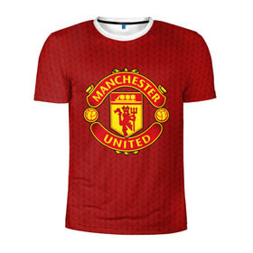 Мужская футболка 3D спортивная с принтом Manchester United Knitted в Кировске, 100% полиэстер с улучшенными характеристиками | приталенный силуэт, круглая горловина, широкие плечи, сужается к линии бедра | england | football | logo | manchester united | pattern | sport | англия | арт | вязаный | лига | лого | манчестер юнайтед | переплет | свитер | спорт | текстура | узор | фк | футбол | футбольный клуб | эмблема