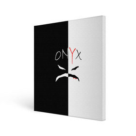 Холст квадратный с принтом ONYX в Кировске, 100% ПВХ |  | onyx | американская группа | группа | музыка | надпись | хип хоп