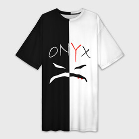 Платье-футболка 3D с принтом ONYX. в Кировске,  |  | onyx | американская группа | группа | музыка | надпись | хип хоп