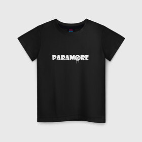 Детская футболка хлопок с принтом Paramore в Кировске, 100% хлопок | круглый вырез горловины, полуприлегающий силуэт, длина до линии бедер | Тематика изображения на принте: 