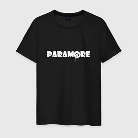 Мужская футболка хлопок с принтом Paramore в Кировске, 100% хлопок | прямой крой, круглый вырез горловины, длина до линии бедер, слегка спущенное плечо. | 