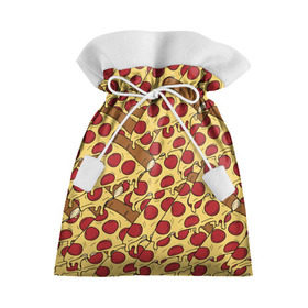 Подарочный 3D мешок с принтом Pizza в Кировске, 100% полиэстер | Размер: 29*39 см | cheese | fast food | food | junk food | pizza | еда | пицца | сыр | фастфут