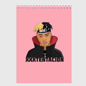 Скетчбук с принтом XXXtentacion (1) в Кировске, 100% бумага
 | 48 листов, плотность листов — 100 г/м2, плотность картонной обложки — 250 г/м2. Листы скреплены сверху удобной пружинной спиралью | 17 | art | look at me | moonlight | rap | revenge | tentacion | xxx | xxxtentacion