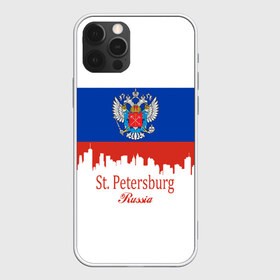 Чехол для iPhone 12 Pro Max с принтом Санкт-Петербург в Кировске, Силикон |  | ленинград | питер | триколор