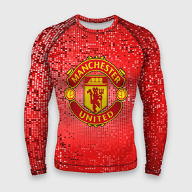 Мужской рашгард 3D с принтом ФК Манчестер Юнайтед в Кировске,  |  | england | football | logo | manchester united | sport | абстракция | англия | арт | кубики | лига | лого | манчестер юнайтед | пиксели | спорт | текстура | фк | футбол | футбольный клуб | эмблема