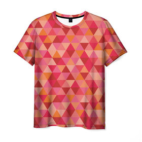 Мужская футболка 3D с принтом Hipster red в Кировске, 100% полиэфир | прямой крой, круглый вырез горловины, длина до линии бедер | 