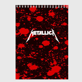 Скетчбук с принтом Metallica в Кировске, 100% бумага
 | 48 листов, плотность листов — 100 г/м2, плотность картонной обложки — 250 г/м2. Листы скреплены сверху удобной пружинной спиралью | metallica | punk | rock | альтернативный хип хоп | группа | инди поп | музыка | музыкальное произведение | ноты | панк | регги | рок | синти поп