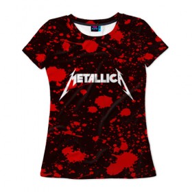 Женская футболка 3D с принтом Metallica в Кировске, 100% полиэфир ( синтетическое хлопкоподобное полотно) | прямой крой, круглый вырез горловины, длина до линии бедер | metallica | punk | rock | альтернативный хип хоп | группа | инди поп | музыка | музыкальное произведение | ноты | панк | регги | рок | синти поп