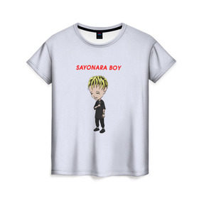 Женская футболка 3D с принтом Sayonaraboy в Кировске, 100% полиэфир ( синтетическое хлопкоподобное полотно) | прямой крой, круглый вырез горловины, длина до линии бедер | 