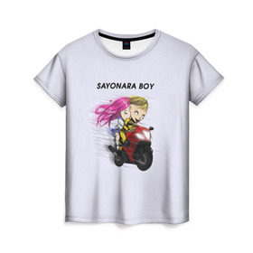 Женская футболка 3D с принтом Sayonara boy в Кировске, 100% полиэфир ( синтетическое хлопкоподобное полотно) | прямой крой, круглый вырез горловины, длина до линии бедер | 