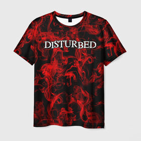 Мужская футболка 3D с принтом Disturbed в Кировске, 100% полиэфир | прямой крой, круглый вырез горловины, длина до линии бедер | альтернативный | американская | глэм | готик | гранж | группа | метал | модные | музыка | пост | рок | хард
