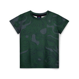 Детская футболка 3D с принтом Kevlar Ultra Камуфляж в Кировске, 100% гипоаллергенный полиэфир | прямой крой, круглый вырез горловины, длина до линии бедер, чуть спущенное плечо, ткань немного тянется | Тематика изображения на принте: армия | гексагон | зелень | карбон | кевлар