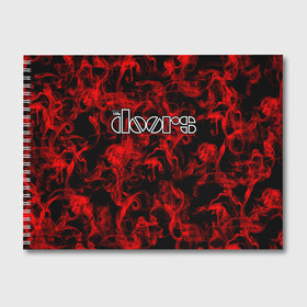 Альбом для рисования с принтом The Doors в Кировске, 100% бумага
 | матовая бумага, плотность 200 мг. | группа | двери | дорз | дорс | зе дорс