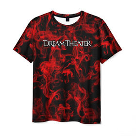 Мужская футболка 3D с принтом Dream Theater в Кировске, 100% полиэфир | прямой крой, круглый вырез горловины, длина до линии бедер | Тематика изображения на принте: альтернативный | американская | глэм | готик | гранж | группа | метал | модные | музыка | пост | рок | хард