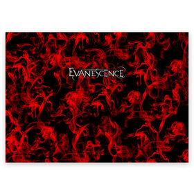 Поздравительная открытка с принтом Evanescence в Кировске, 100% бумага | плотность бумаги 280 г/м2, матовая, на обратной стороне линовка и место для марки
 | Тематика изображения на принте: альтернативный | американская | глэм | готик | гранж | группа | метал | модные | музыка | пост | рок | хард