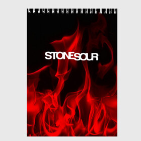 Скетчбук с принтом STONE SOUR в Кировске, 100% бумага
 | 48 листов, плотность листов — 100 г/м2, плотность картонной обложки — 250 г/м2. Листы скреплены сверху удобной пружинной спиралью | punk | rock | stone sour | альтернативный хип хоп | группа | инди поп | музыка | музыкальное произведение | ноты | панк | регги | рок | синти поп