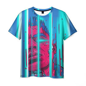 Мужская футболка 3D с принтом Элджей в Кировске, 100% полиэфир | прямой крой, круглый вырез горловины, длина до линии бедер | sayonara boy | морген | сайонара | элджей