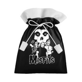 Подарочный 3D мешок с принтом Misfits в Кировске, 100% полиэстер | Размер: 29*39 см | Тематика изображения на принте: horror | punk | rock | альтернатива | группа | мисфитс | неприкаянные | панк | рок | хоррор
