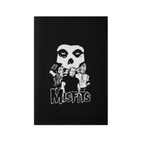 Обложка для паспорта матовая кожа с принтом Misfits в Кировске, натуральная матовая кожа | размер 19,3 х 13,7 см; прозрачные пластиковые крепления | horror | punk | rock | альтернатива | группа | мисфитс | неприкаянные | панк | рок | хоррор