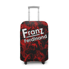 Чехол для чемодана 3D с принтом Franz Ferdinand в Кировске, 86% полиэфир, 14% спандекс | двустороннее нанесение принта, прорези для ручек и колес | Тематика изображения на принте: franz ferdinand | готик | музыка | рок группа