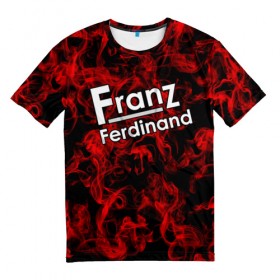 Мужская футболка 3D с принтом Franz Ferdinand в Кировске, 100% полиэфир | прямой крой, круглый вырез горловины, длина до линии бедер | Тематика изображения на принте: franz ferdinand | готик | музыка | рок группа