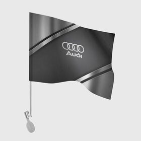 Флаг для автомобиля с принтом AUDI SPORT в Кировске, 100% полиэстер | Размер: 30*21 см | audi | auto | automobile | car | carbon | machine | motor | motor car | sport car | автомашина | ауди | бренд | легковой автомобиль | марка | спортивный автомобиль | тачка