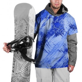 Накидка на куртку 3D с принтом Брызги и полосы-3 в Кировске, 100% полиэстер |  | Тематика изображения на принте: абстракция | брызги краски | кляксы | полосы | пятна | разводы | синий