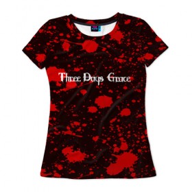 Женская футболка 3D с принтом Three Days Grace в Кировске, 100% полиэфир ( синтетическое хлопкоподобное полотно) | прямой крой, круглый вырез горловины, длина до линии бедер | punk | rock | three days grace | альтернативный хип хоп | группа | инди поп | музыка | музыкальное произведение | ноты | панк | регги | рок | синти поп