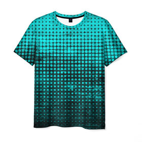 Мужская футболка 3D с принтом Digital art в Кировске, 100% полиэфир | прямой крой, круглый вырез горловины, длина до линии бедер | абстракция | геометрия | круги | пятна | следы | текстура | фигуры