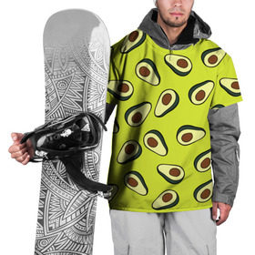Накидка на куртку 3D с принтом Авокадо в Кировске, 100% полиэстер |  | avocado | food | fruit | pattern | vegan | vegetarian | авокадо | веган | вегетарианство | еда | паттерн | правильное питание | фрукт