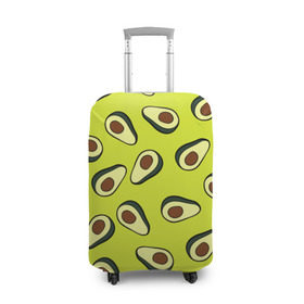 Чехол для чемодана 3D с принтом Авокадо в Кировске, 86% полиэфир, 14% спандекс | двустороннее нанесение принта, прорези для ручек и колес | avocado | food | fruit | pattern | vegan | vegetarian | авокадо | веган | вегетарианство | еда | паттерн | правильное питание | фрукт