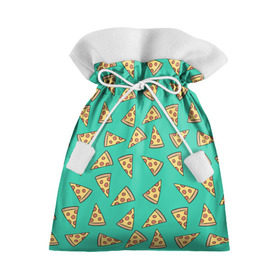 Подарочный 3D мешок с принтом Pizza в Кировске, 100% полиэстер | Размер: 29*39 см | Тематика изображения на принте: food | pattern | pizza | vegan | vegetarian | веган | вегетарианство | еда | паттерн | пицца