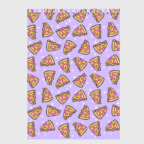 Скетчбук с принтом Пицца Мун в Кировске, 100% бумага
 | 48 листов, плотность листов — 100 г/м2, плотность картонной обложки — 250 г/м2. Листы скреплены сверху удобной пружинной спиралью | food | pattern | pizza | sailor moon | еда | паттерн | пицца | сейлор мун