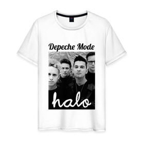 Мужская футболка хлопок с принтом Depeche mode в Кировске, 100% хлопок | прямой крой, круглый вырез горловины, длина до линии бедер, слегка спущенное плечо. | depeche mode | депеш мод | музыка