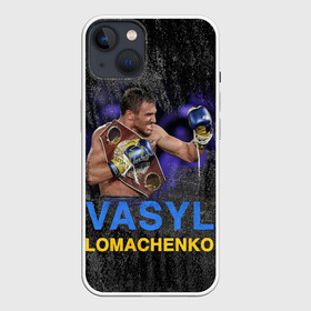 Чехол для iPhone 13 с принтом Василий Ломаченко_2 в Кировске,  |  | boxing | lomachenko | бокс | боксеры | василий ломаченко | чемпион