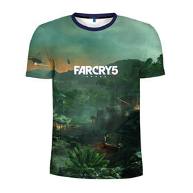 Мужская футболка 3D спортивная с принтом Far Cry Vietnam в Кировске, 100% полиэстер с улучшенными характеристиками | приталенный силуэт, круглая горловина, широкие плечи, сужается к линии бедра | Тематика изображения на принте: 