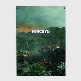 Постер с принтом Far Cry Vietnam в Кировске, 100% бумага
 | бумага, плотность 150 мг. Матовая, но за счет высокого коэффициента гладкости имеет небольшой блеск и дает на свету блики, но в отличии от глянцевой бумаги не покрыта лаком | 