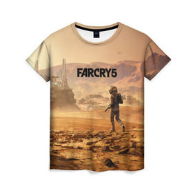 Женская футболка 3D с принтом Far Cry 5 Mars в Кировске, 100% полиэфир ( синтетическое хлопкоподобное полотно) | прямой крой, круглый вырез горловины, длина до линии бедер | 